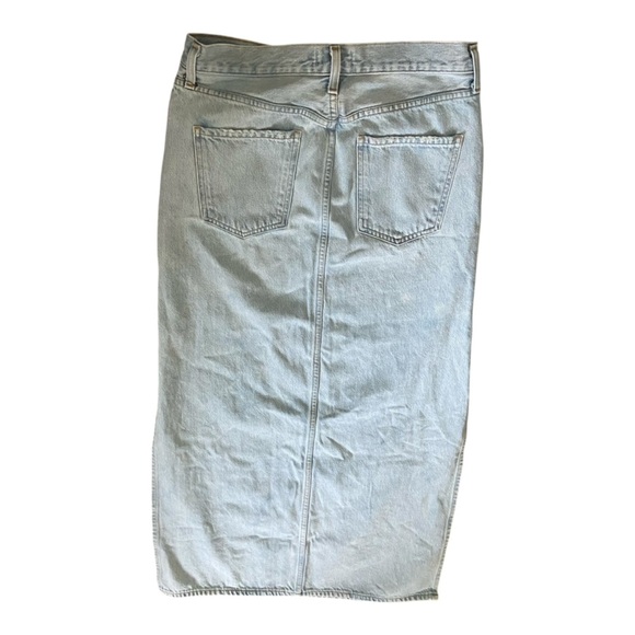 AGOLDE Astrid Slice Skirt Sz 28 Light Rinse A3057-1601 - Picture 3 of 5